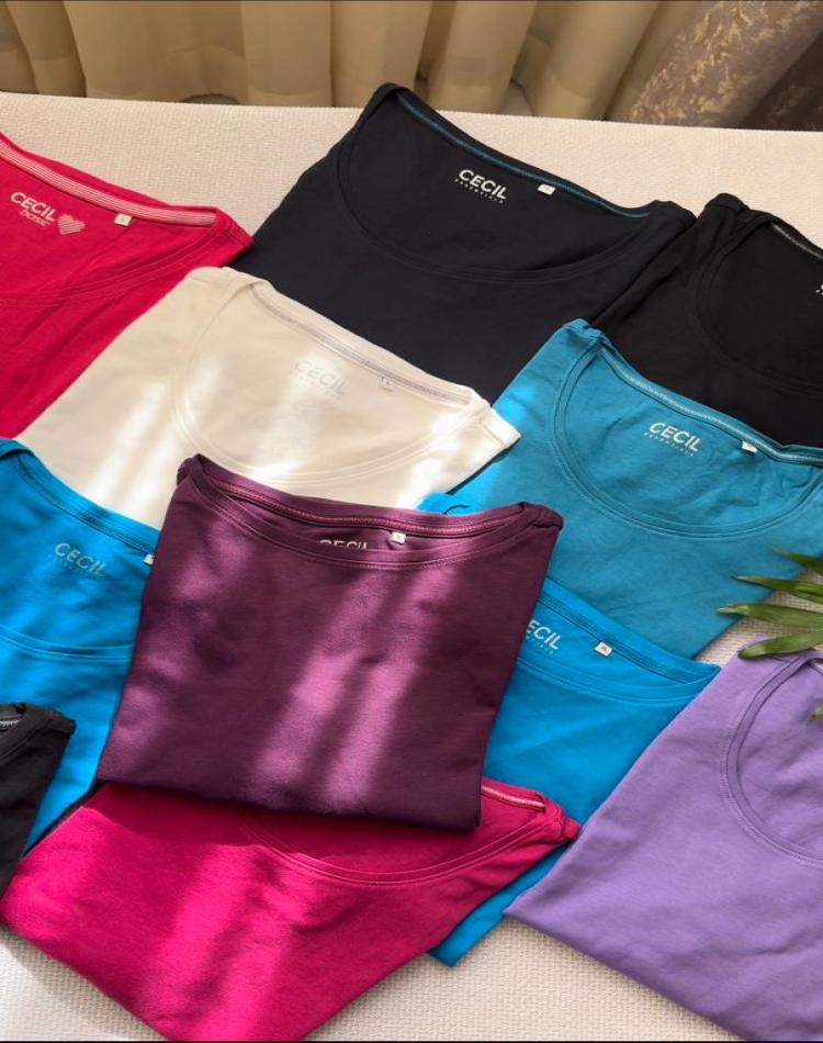 بلوز ساده آستین دار سیسیل