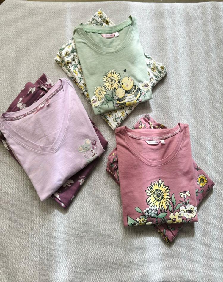 ست تیشرت وشلوار عروسکی لوین رز